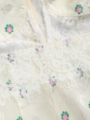 Floral Lace Patchy Blouse