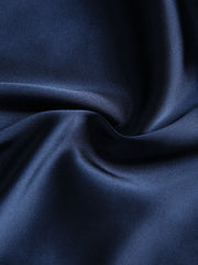 Solid Satin Pearls Cowl Neck Crop Tank Top