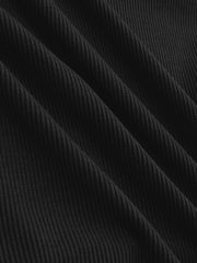 Solid Crewneck Crop Tank Top