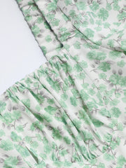 Ruth's Ditsy Floral Square Neck Midi Dress