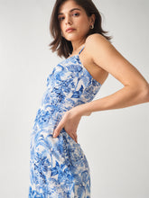 Landscape Painting Slit Cami Dress