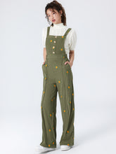 Ditsy Floral Corduroy Jumpsuit