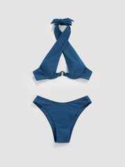 Miss Independent Cut-Out Underwire Bikini Set
