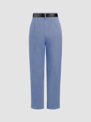 Belted High Rise Tapered Pant
