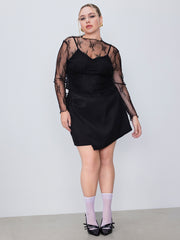 Lace Long Sleeve Top Curve & Plus
