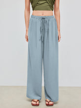 Drawstring Pull-On Wide Leg Pant