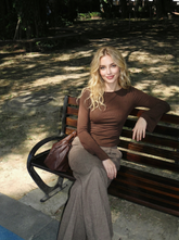 Boat Neck Solid Ruched Long Sleeve Tee