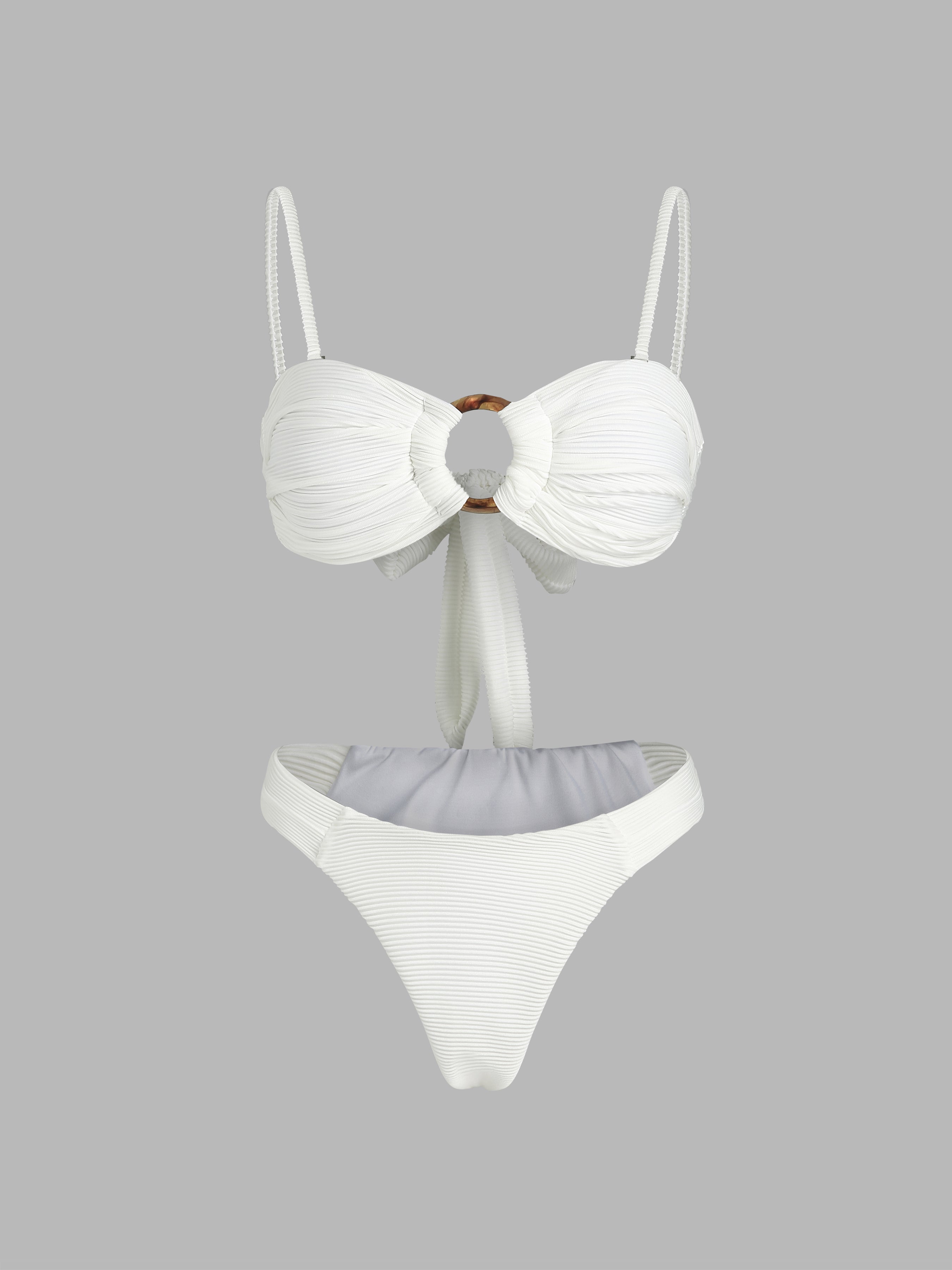 Adjustable Straps Bowknot Bikini Set