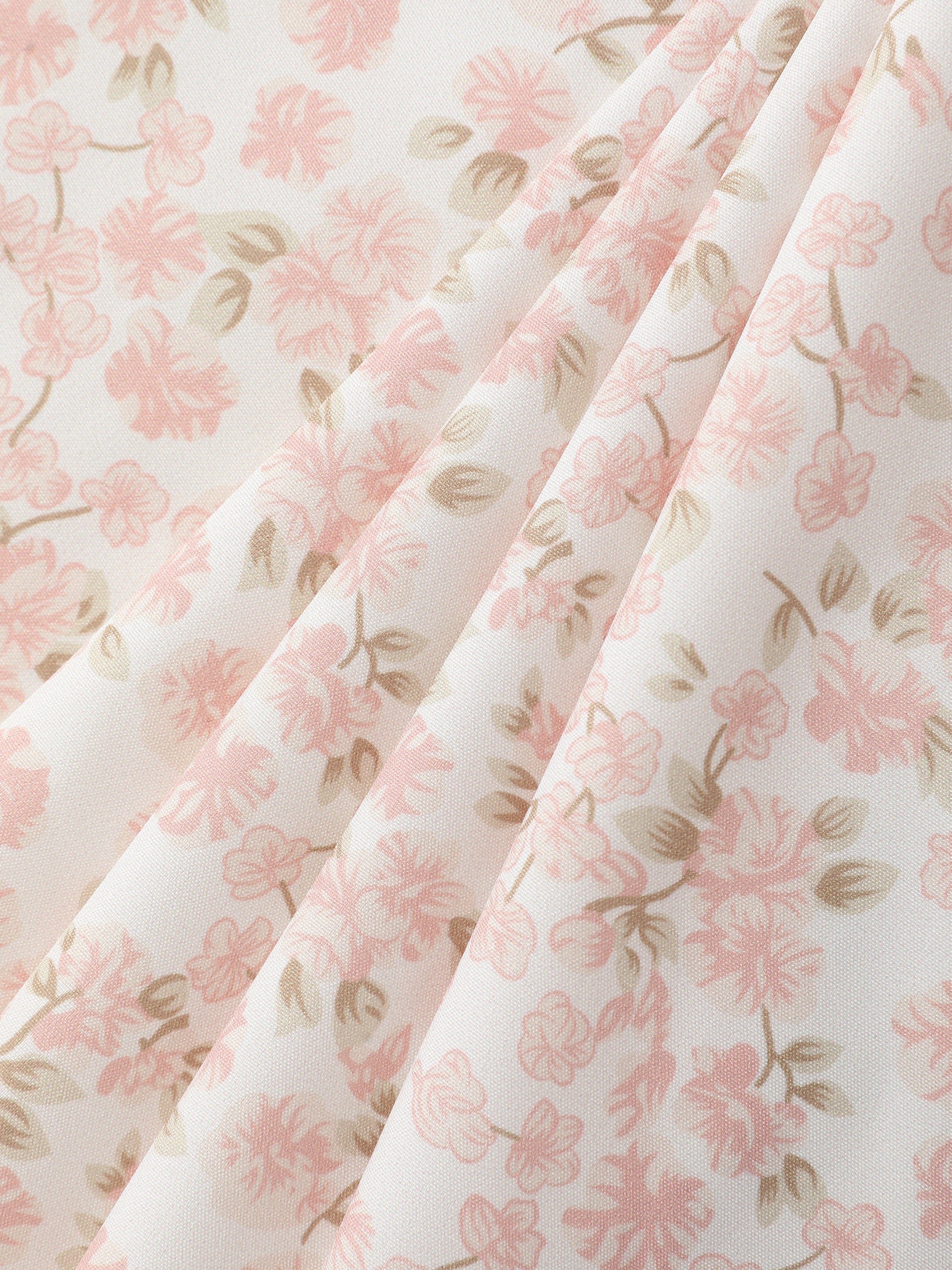 Ruth's Ditsy Floral Square Neck Midi Dress