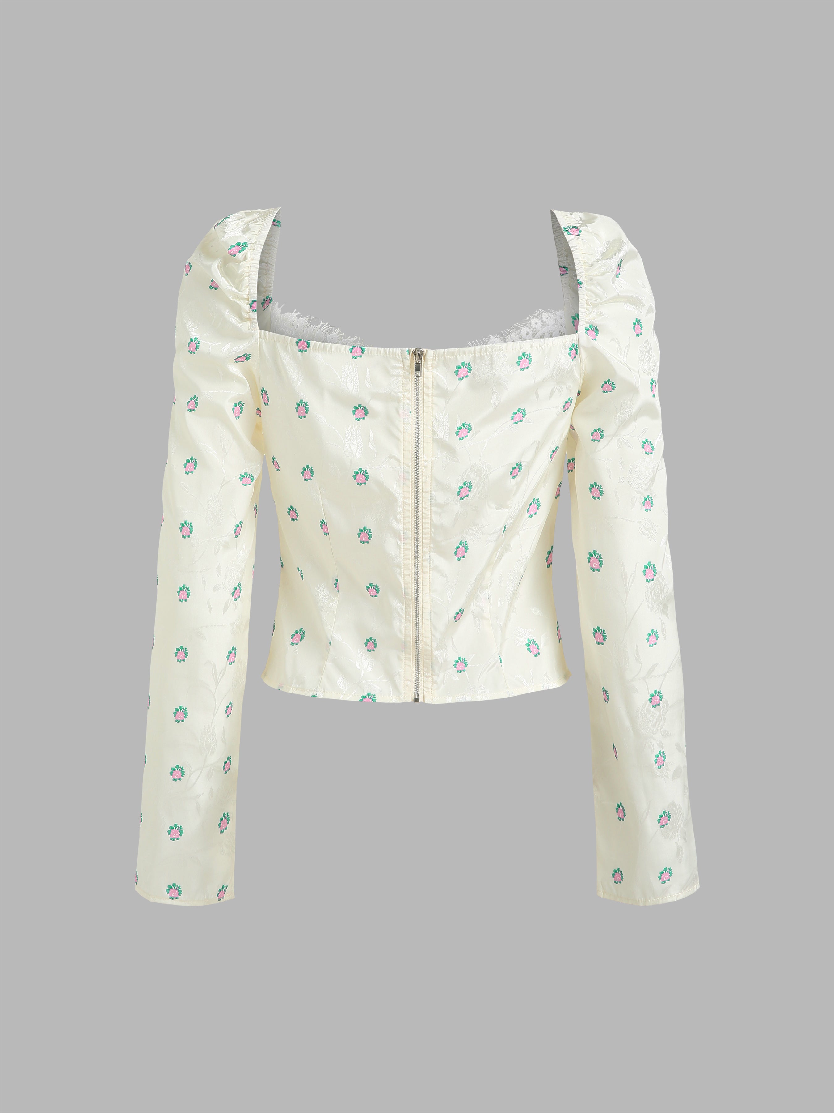 Floral Lace Patchy Blouse