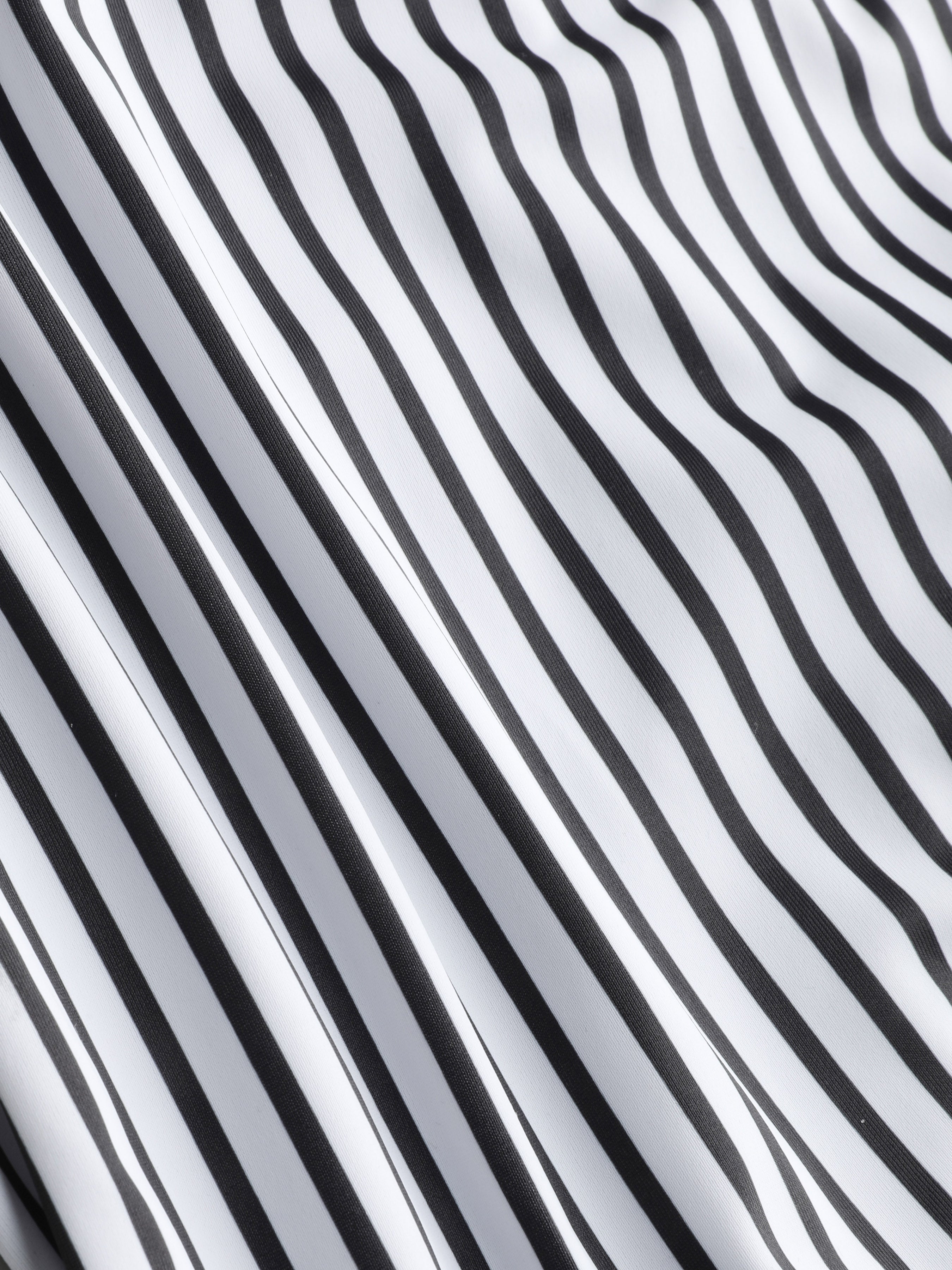 Striped Strappy Bikini Swimsuit
