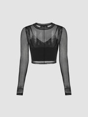 Sheer Long Sleeve Top & Tank Top