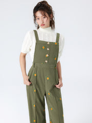 Ditsy Floral Corduroy Jumpsuit