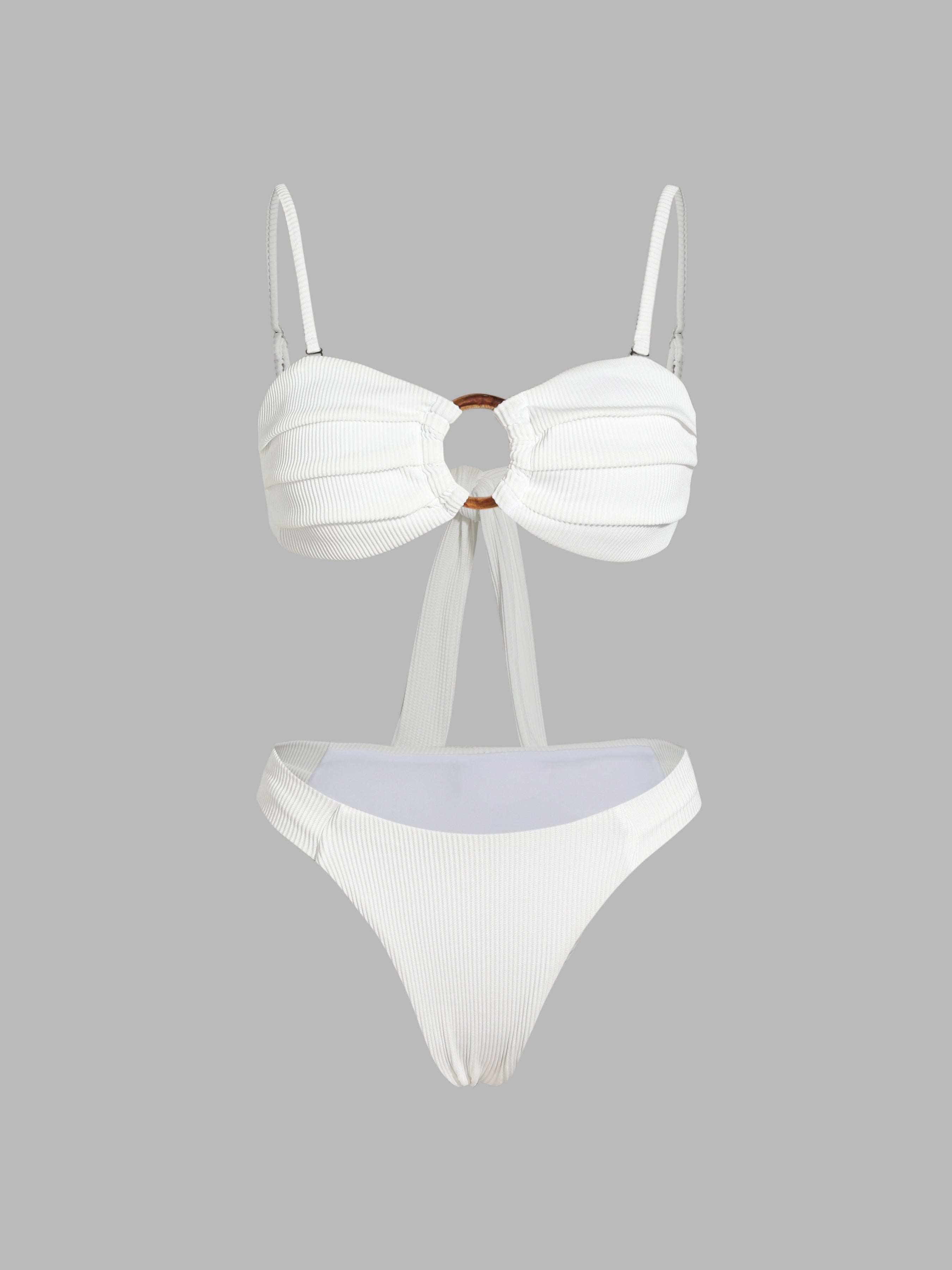 Adjustable Straps Bowknot Bikini Set