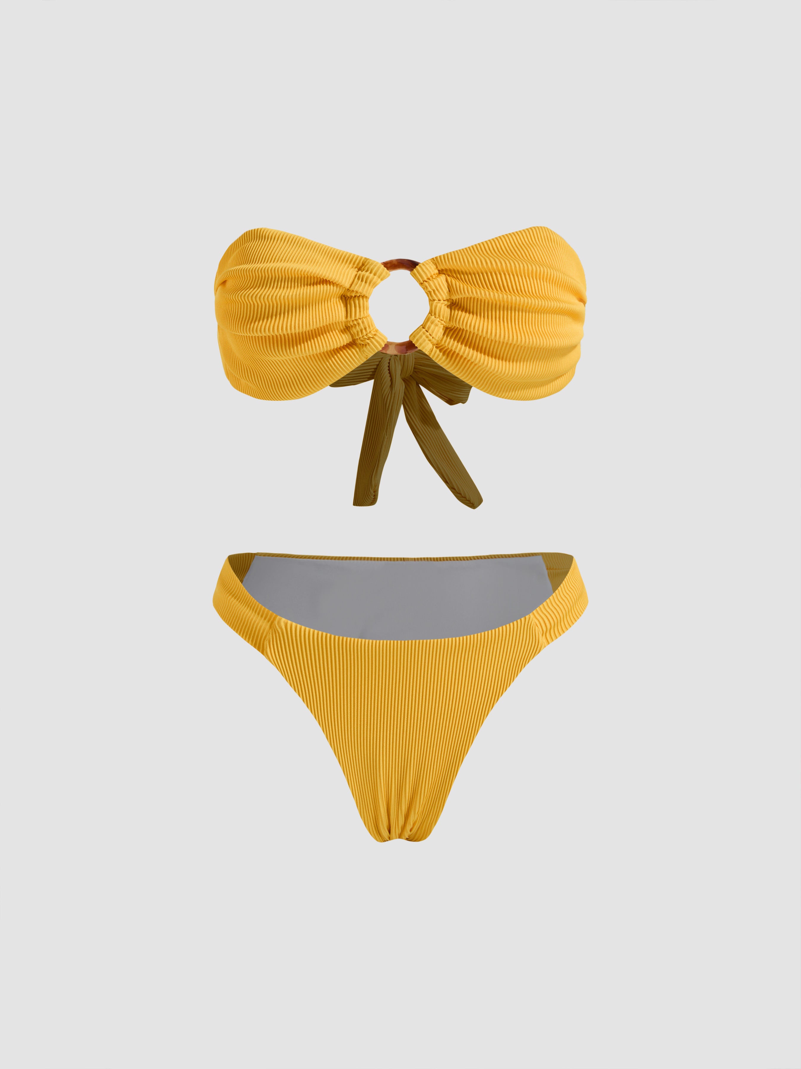 Adjustable Straps Bowknot Bikini Set