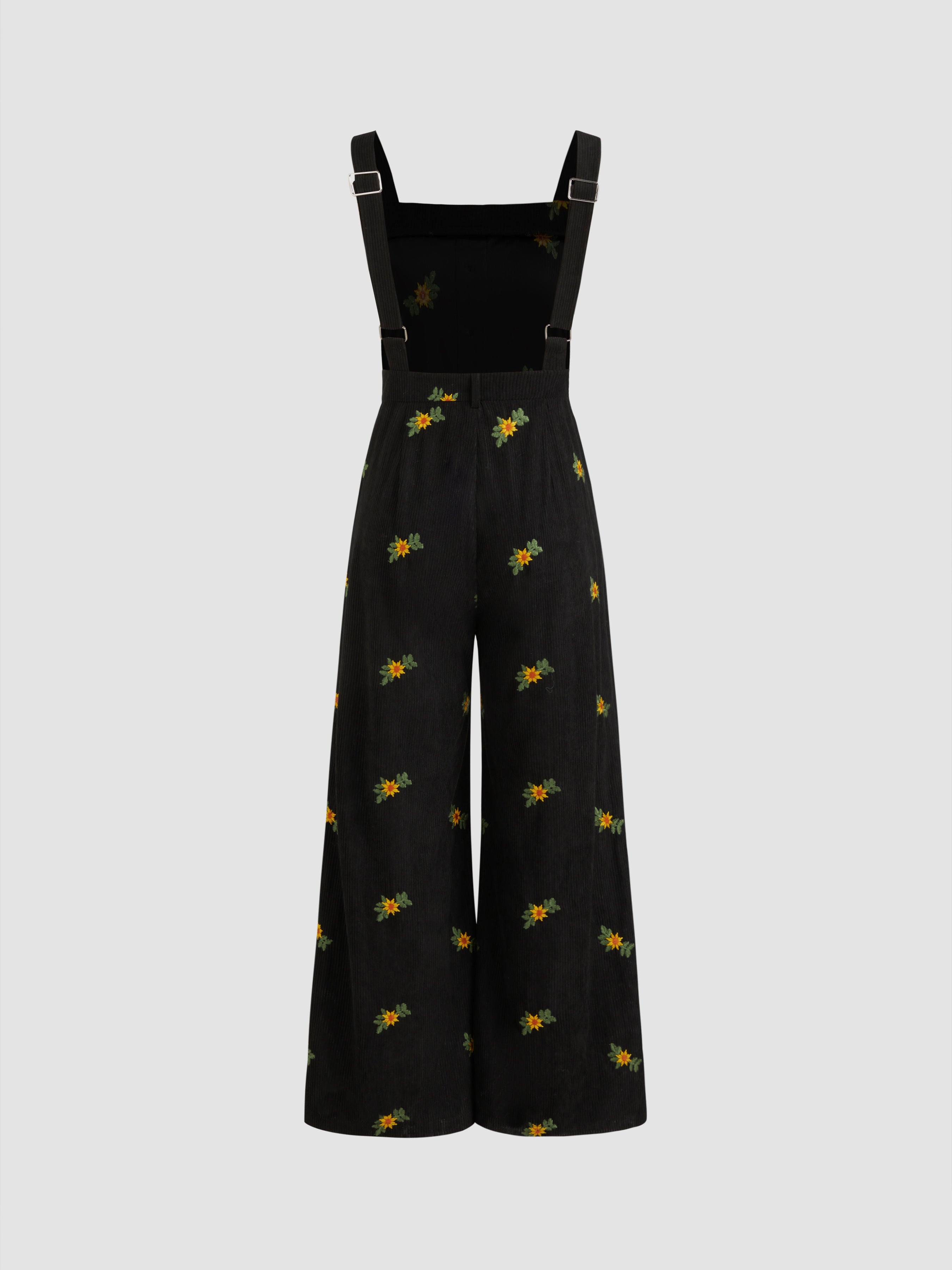 Ditsy Floral Corduroy Jumpsuit