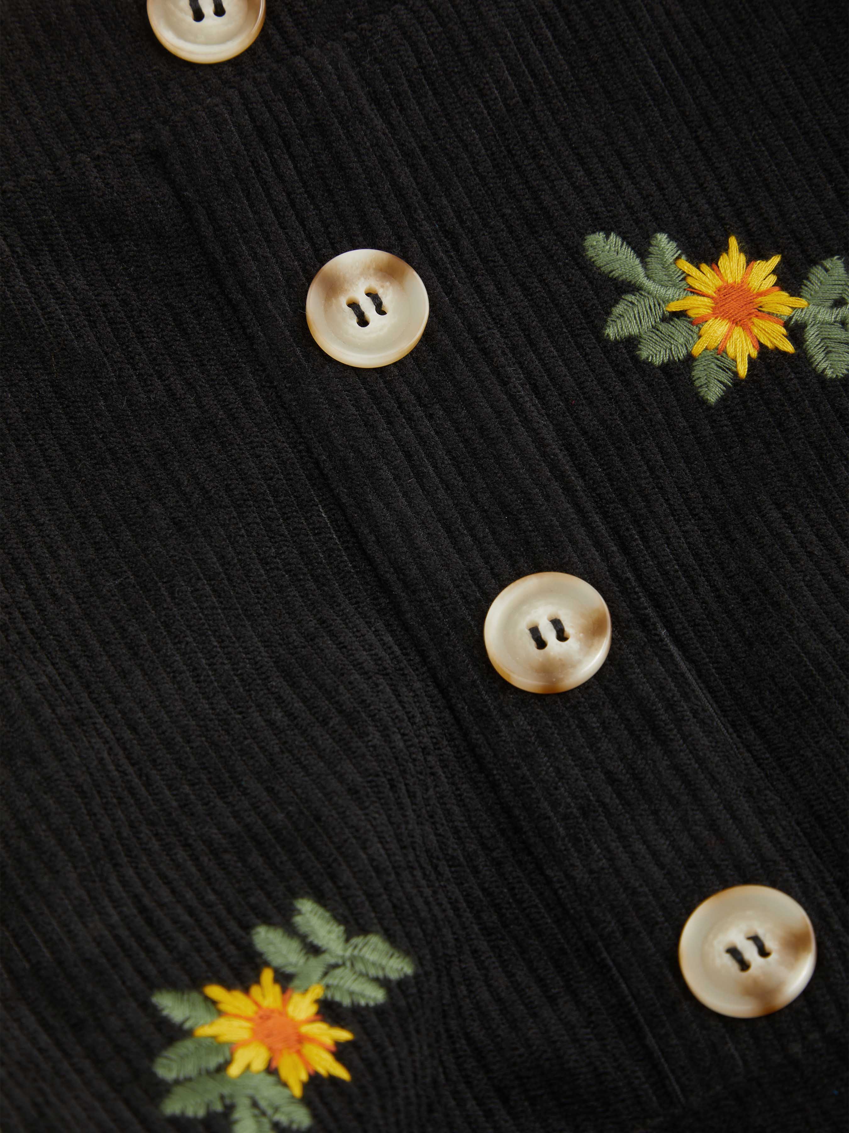 Ditsy Floral Corduroy Jumpsuit