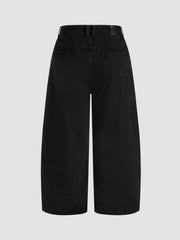 Denim Mid Rise Star Barrel-leg Jeans Curve & Plus